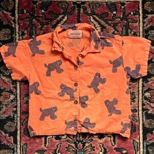 Cat Button Down 4/5Y